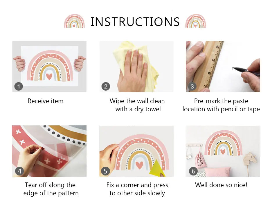 Cartoon Cute Swinging Elephant Butterfly Branch Watercolor Nursery Sticker