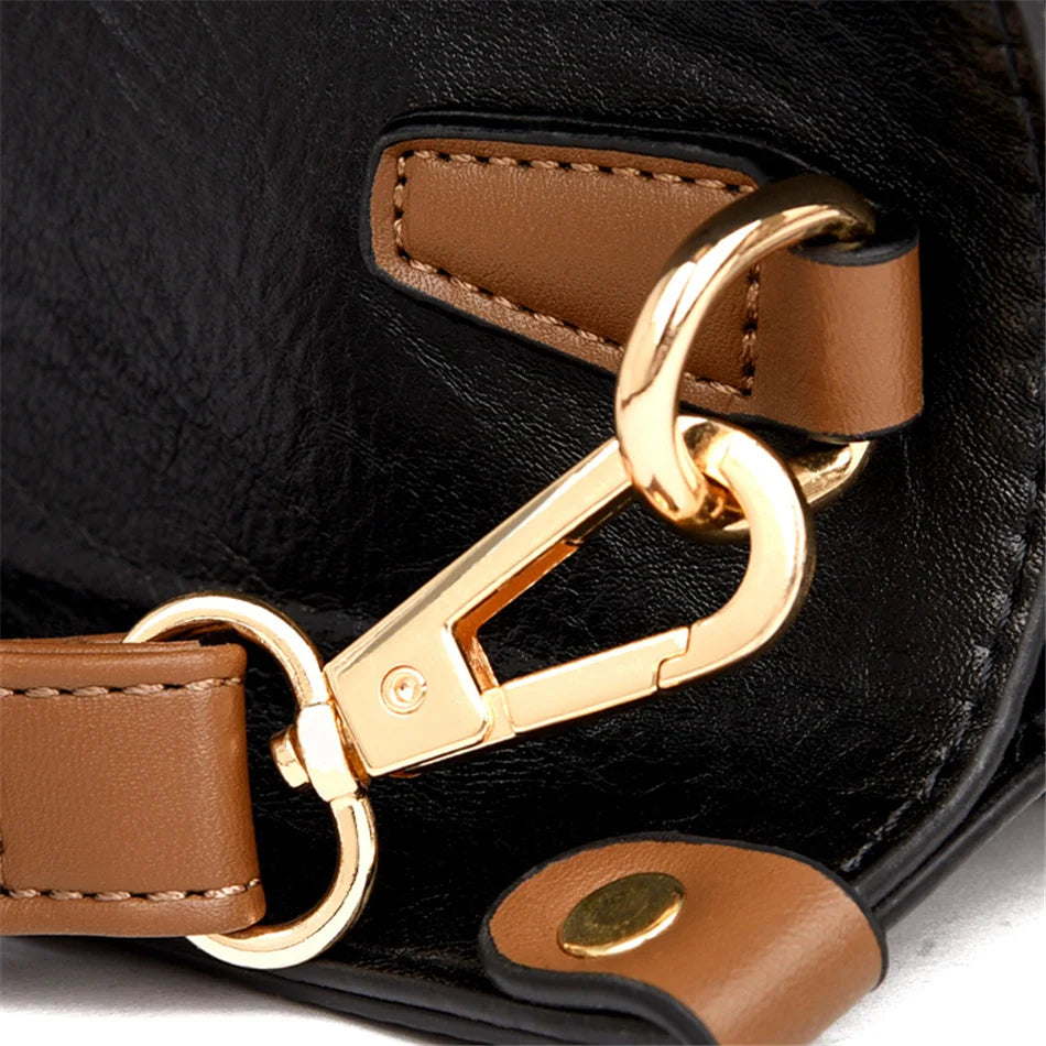 Vintage  Leather Ladies Tote Hand Bag