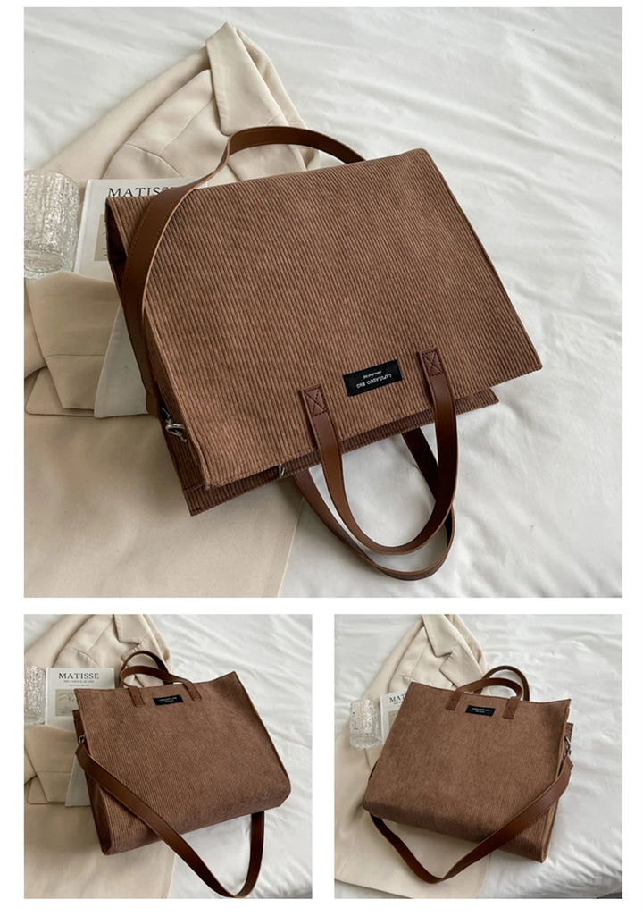 Vintage Corduroy Handbag