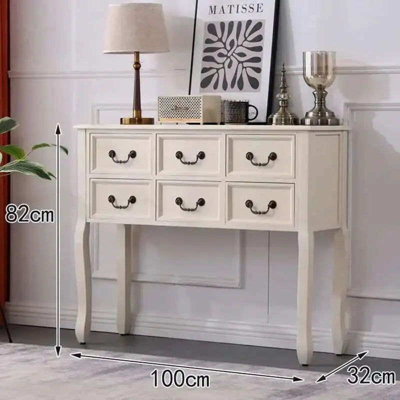 Retro Solid Wood Console Table