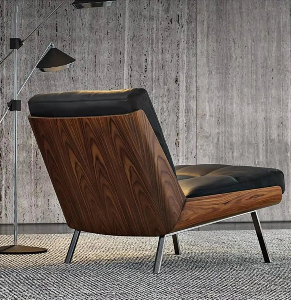 Single leather chair design high-grade backrest