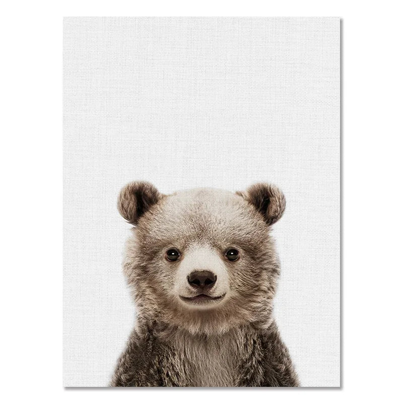 Baby Room Animal Wall Canvas Painting