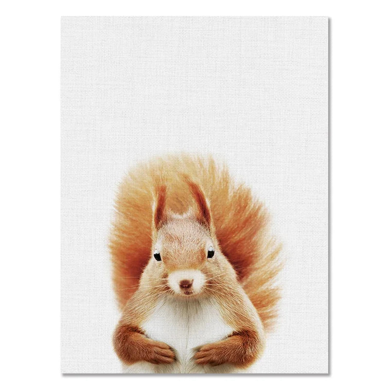 Baby Room Animal Wall Canvas Painting