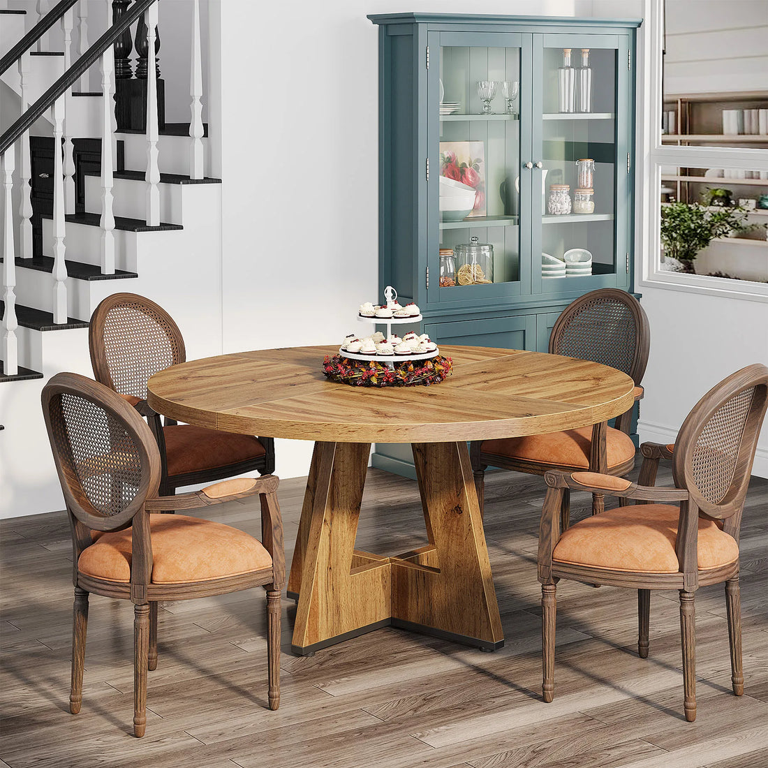 Round Dining Table for a Small  Kitchen Dinning and Dining Room
