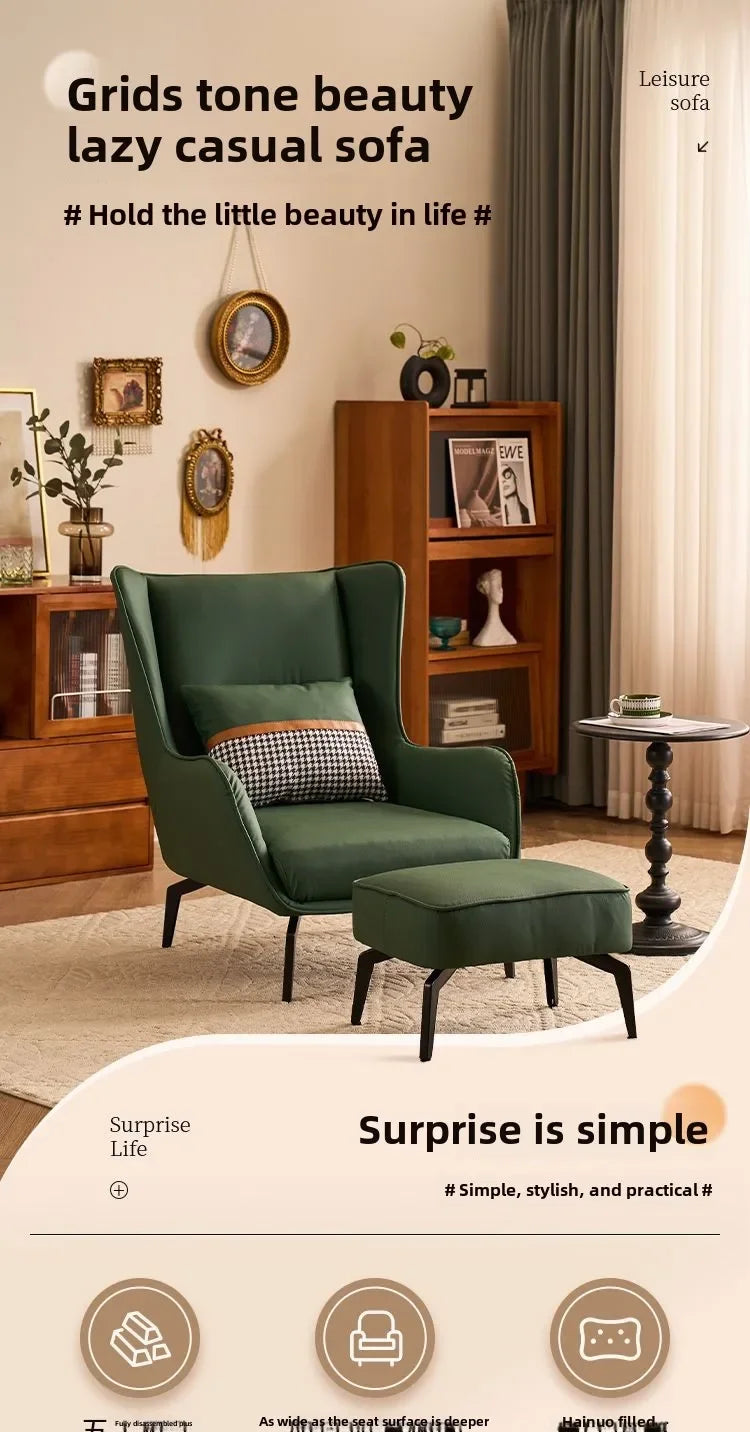 Retro Luxury Single Sofa Chair