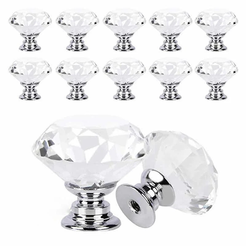 Diamond Shape Handles Hardware 10pcs
