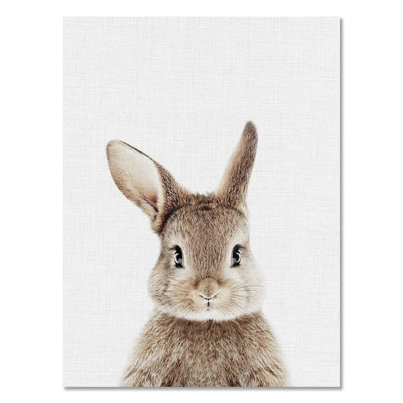 Baby Room Animal Wall Canvas Painting