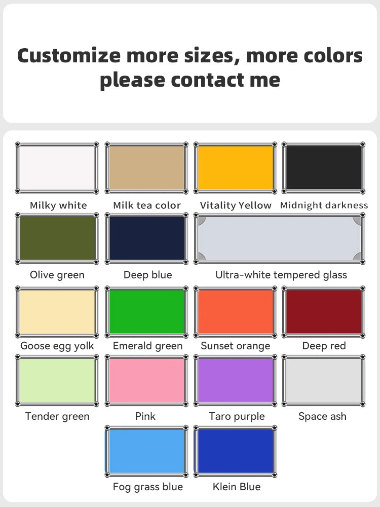 Modern Modular Metal Desk with Storage Cabinet