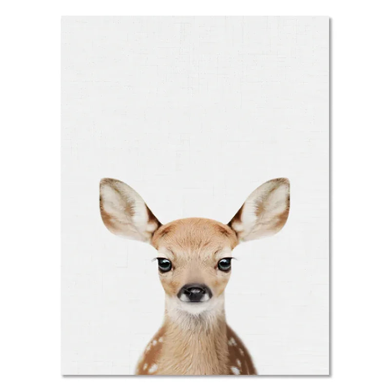 Baby Room Animal Wall Canvas Painting