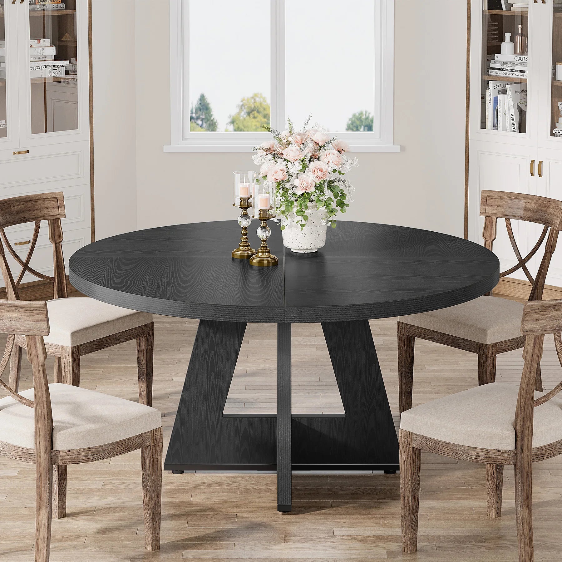 Round Dining Table for a Small  Kitchen Dinning and Dining Room