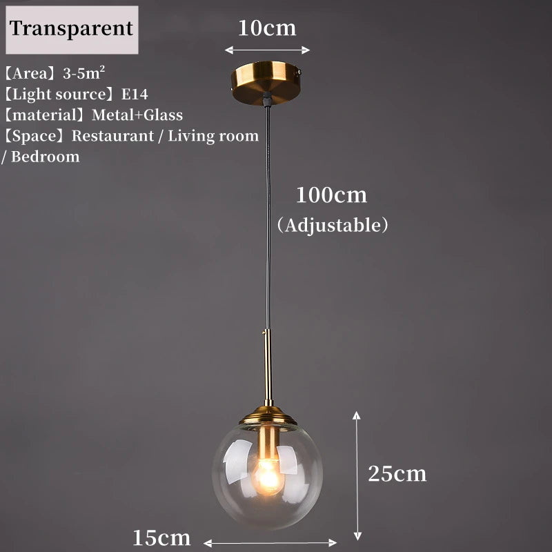 Modern Luxury Metal Hanging Pendant Lamp