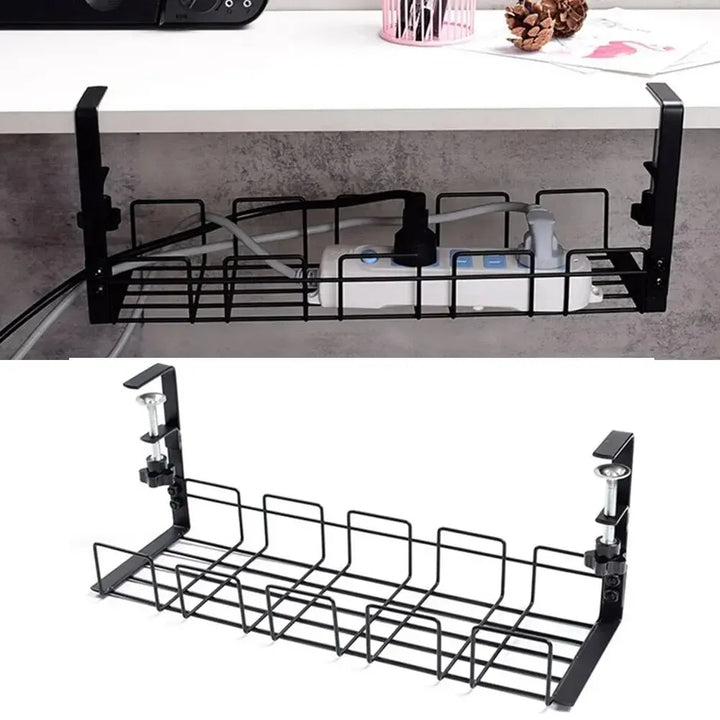 Under Table Storage Rack in Metal