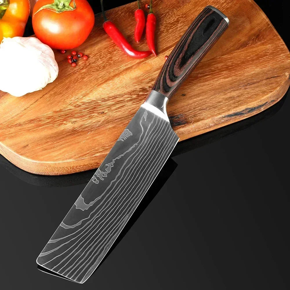 Damascus Kitchen Knives