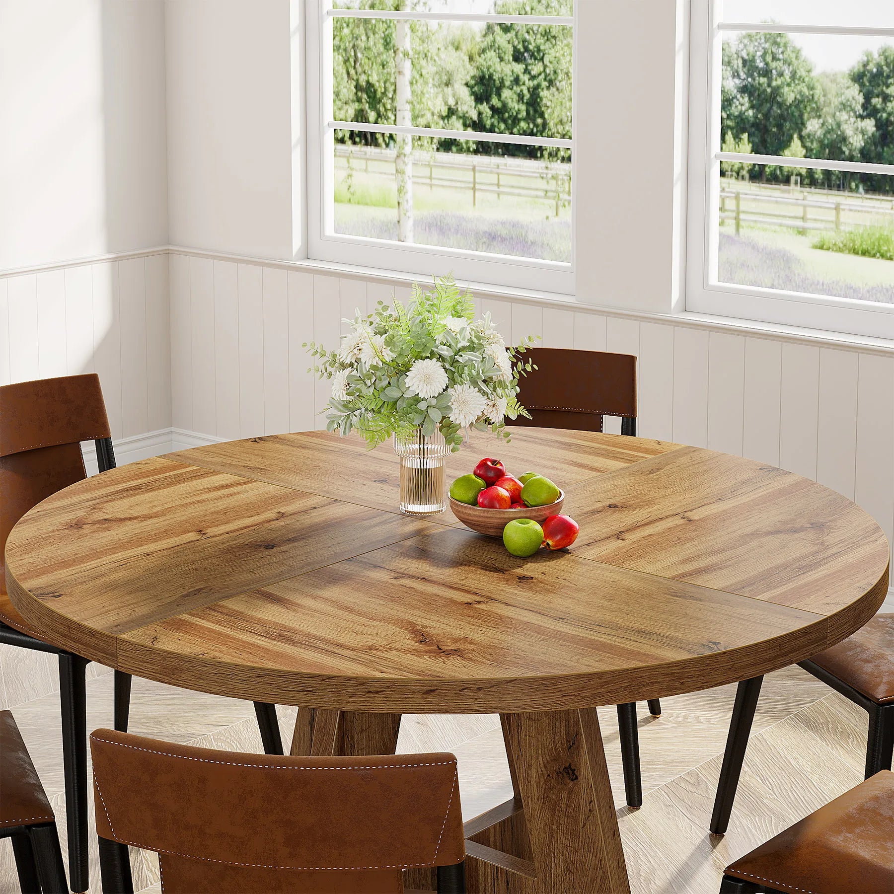 Round Dining Table for a Small  Kitchen Dinning and Dining Room