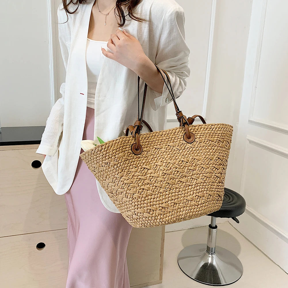 Straw Woven Tote Bags for Women