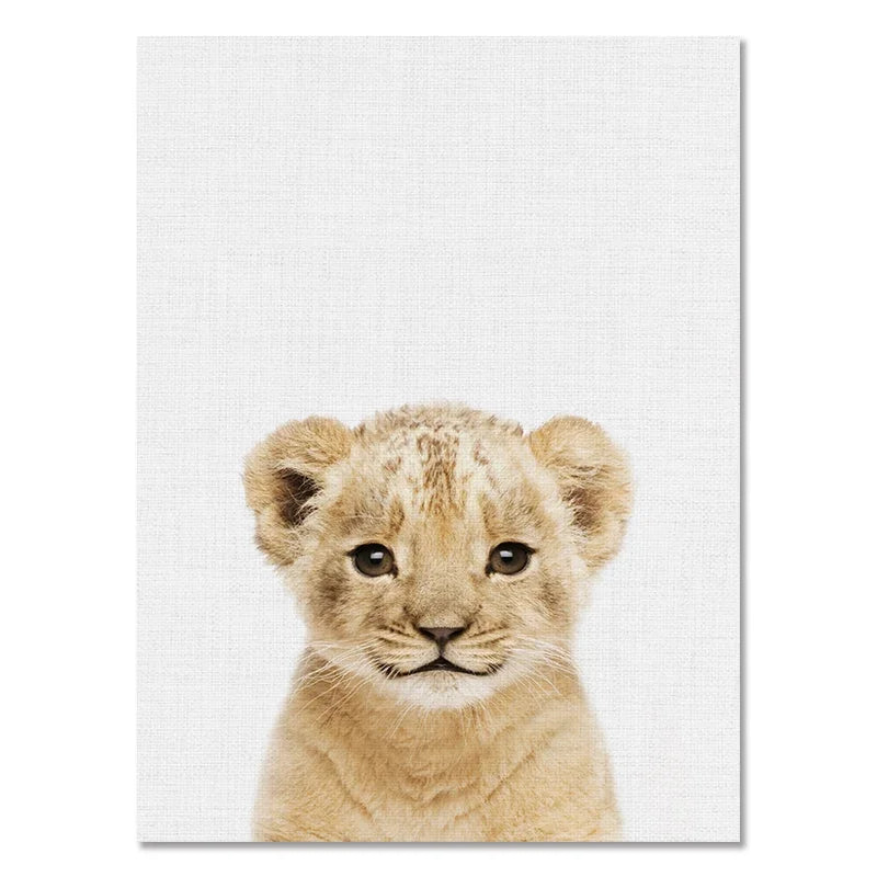 Baby Room Animal Wall Canvas Painting