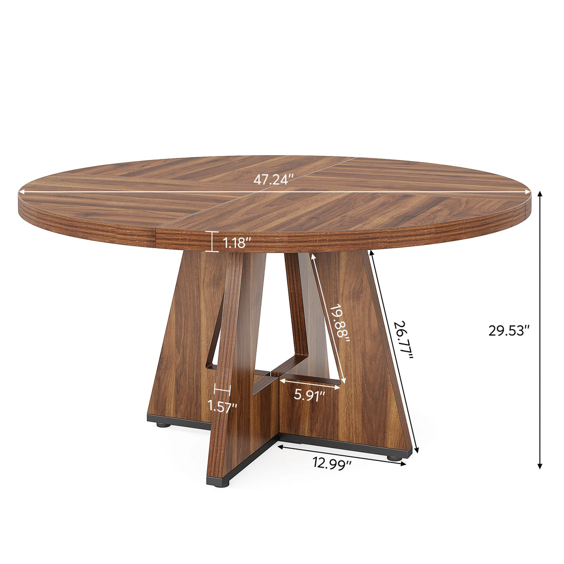 Round Dining Table for a Small  Kitchen Dinning and Dining Room