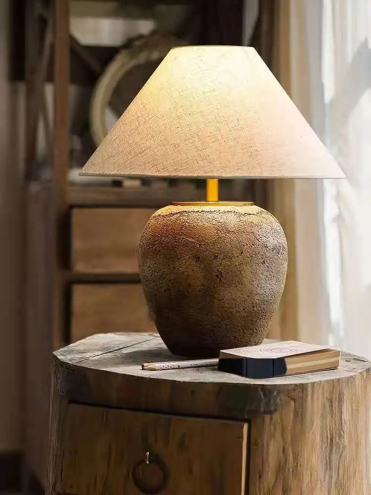 Handmade Ceramici Traditional Vintage Style Table Lamp