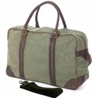 Vintage military Canvas Leather travel bag