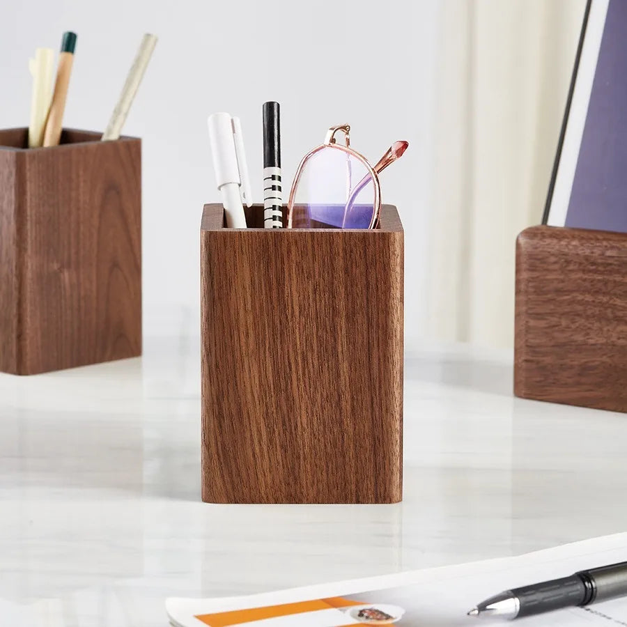 Walnut Wood Pen Holder