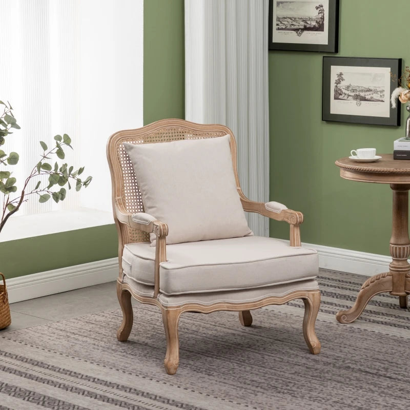 Solid wood retro sofa chair