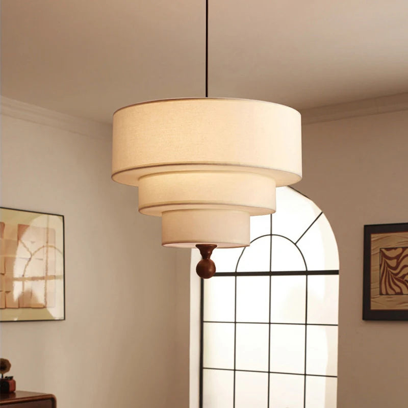 Modern White / Green Lampshade