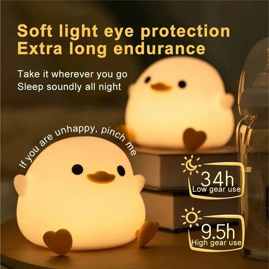 DoDo Duck Silicone LED Bedside Lamp