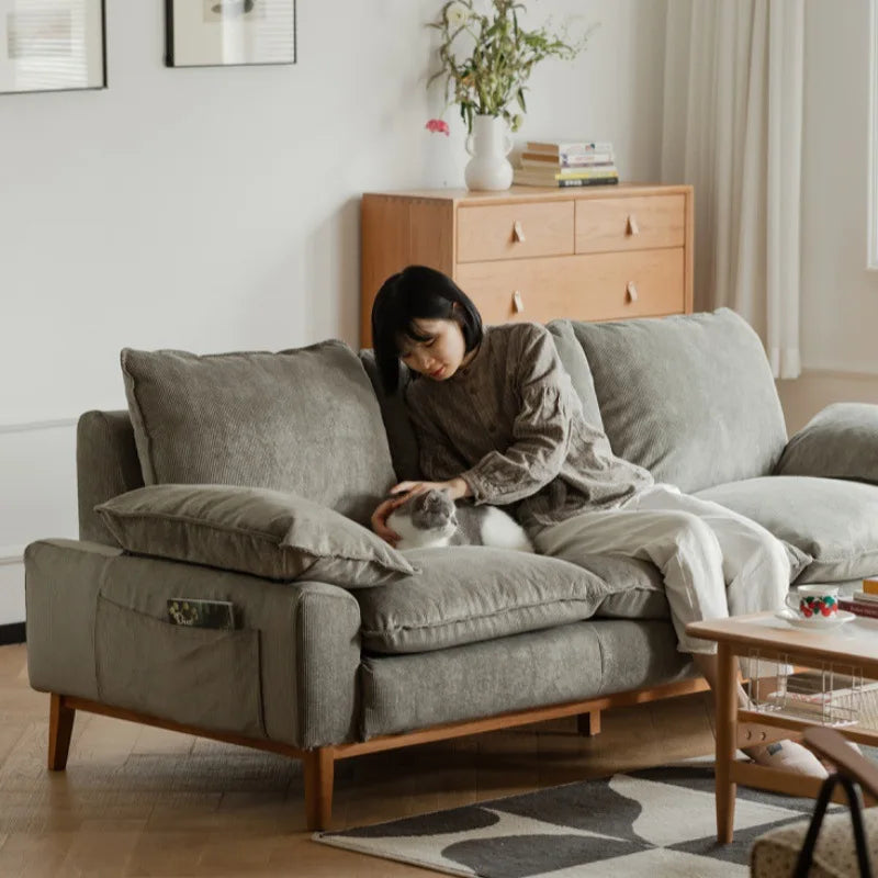 Comfortable Small Unit Fabric Sofa