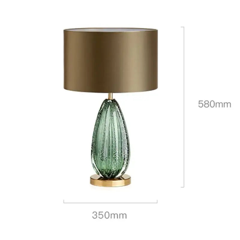 Living Room Oversized Glass Table Lamp