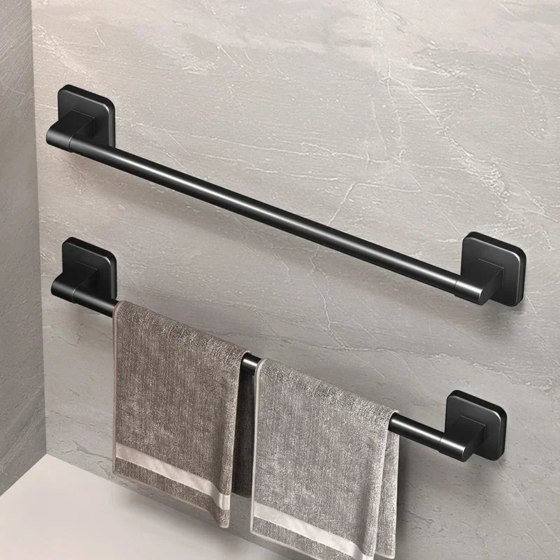 Wall Mounted Towel Rack Bathroom Storage, Rack No Drilling