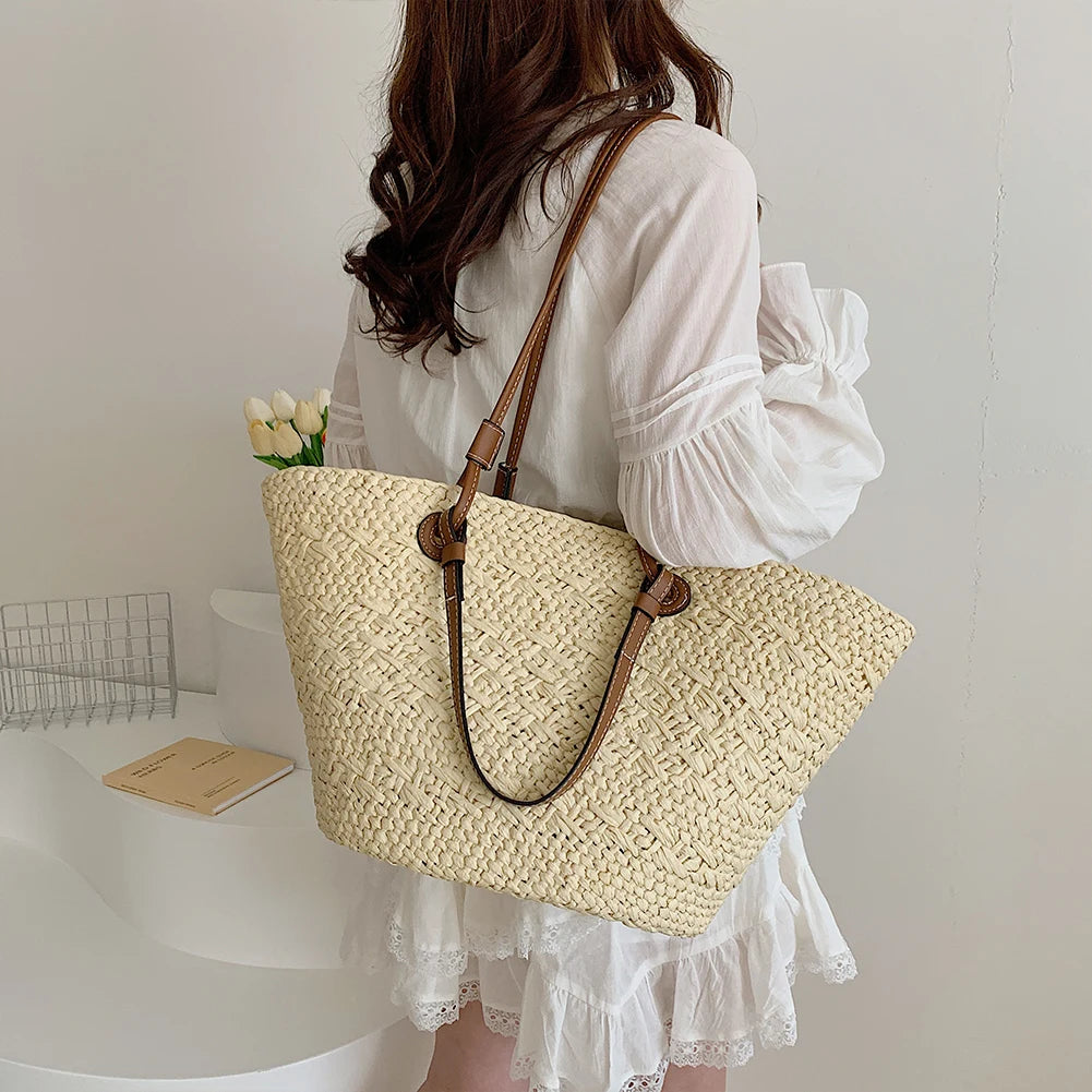Straw Woven Tote Bags for Women