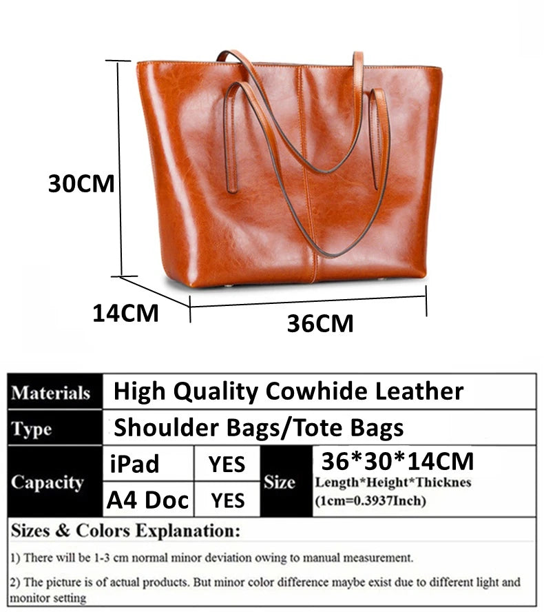 Genuine Leather Large Tote Bags