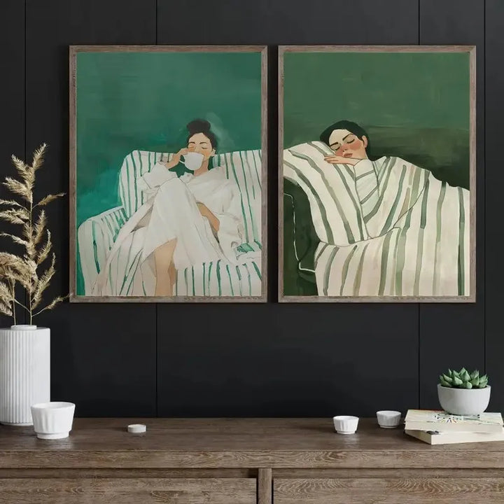 Abstract Character Canvas Wall Art,