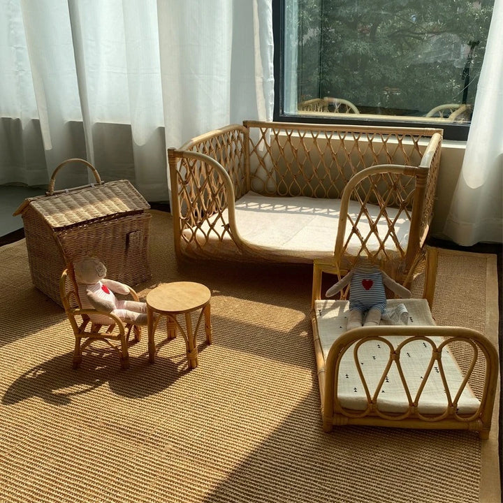 Vine woven teddy kennel small bed