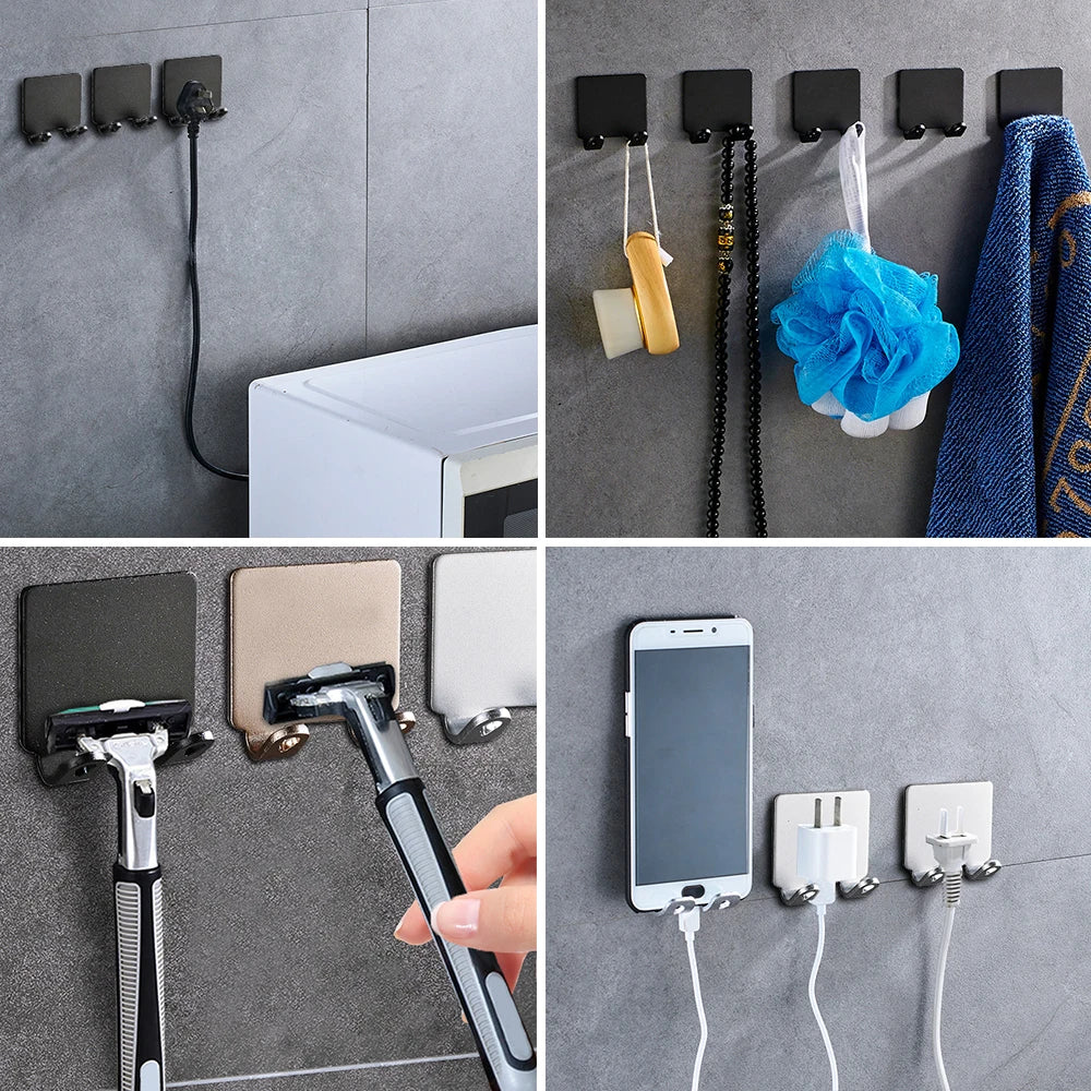 Bathroom Adhesive Wall Hook Hanging Hooks