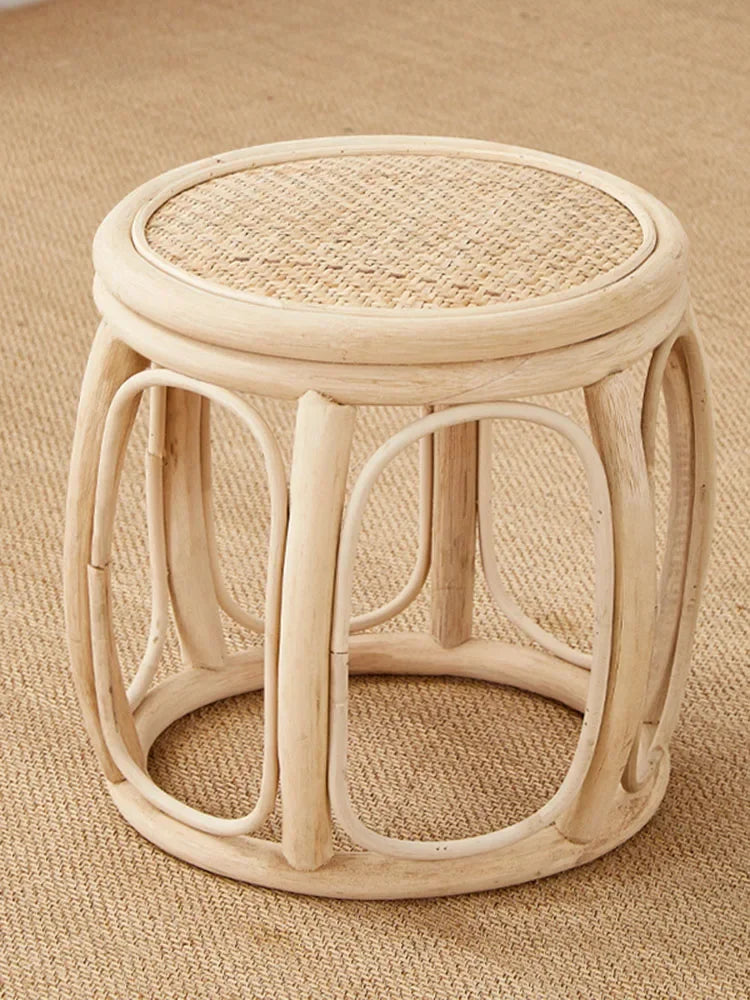 Rattan Woven Mobile  Stool Mobile  Furniture
