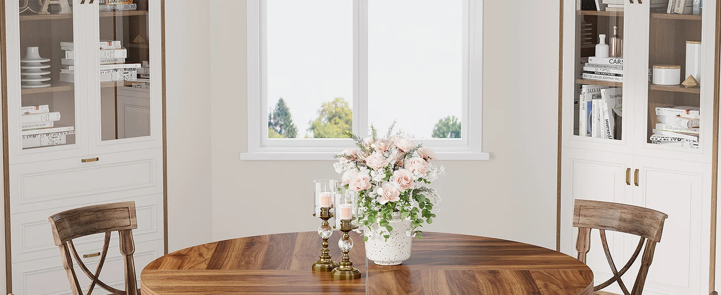 Round Dining Table for a Small  Kitchen Dinning and Dining Room