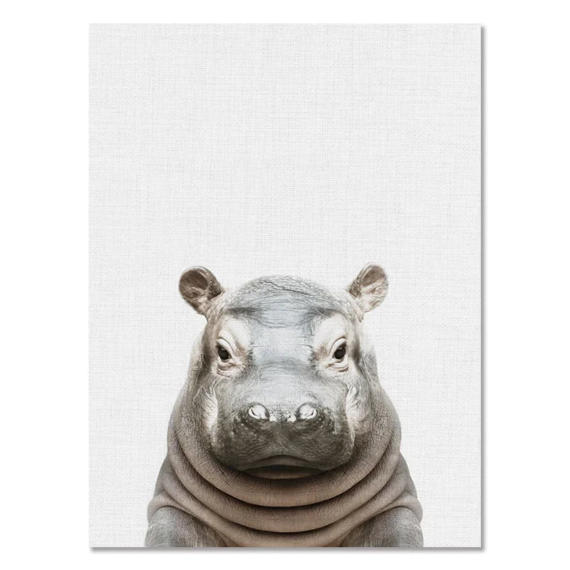 Baby Room Animal Wall Canvas Painting