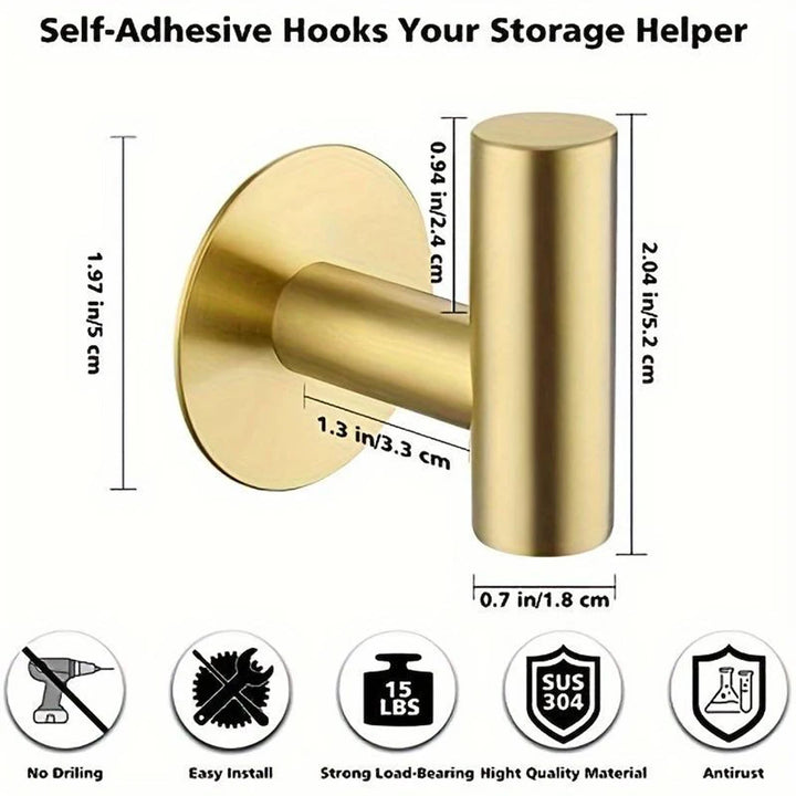stainless steel bathroom self-adhesive hook