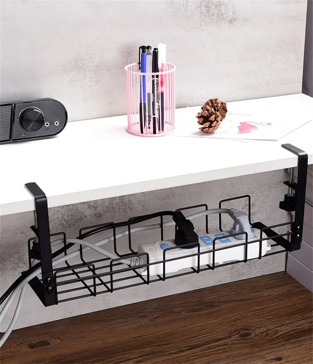 Under Table Storage Rack in Metal