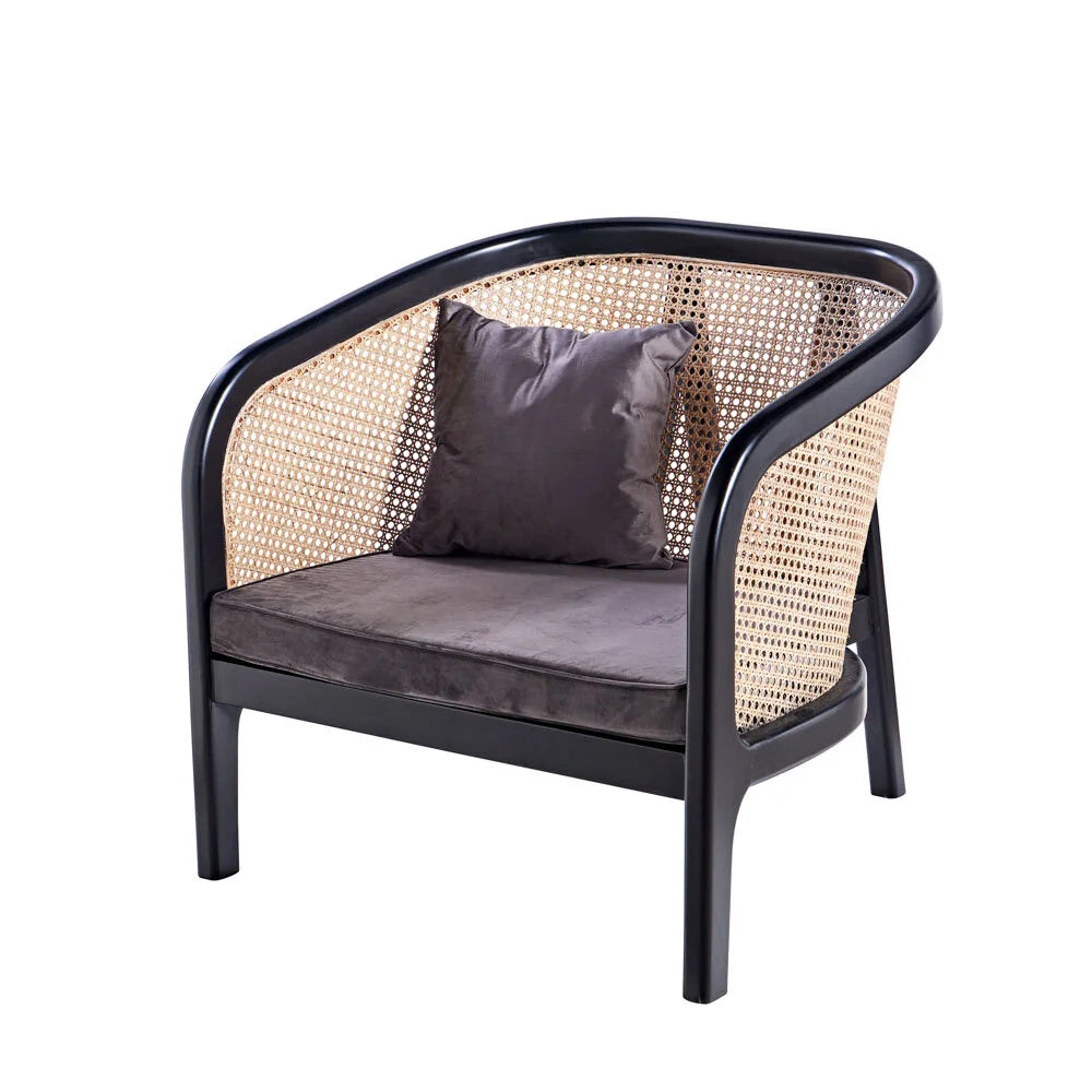Wooden Style Rattan Woven Chair
