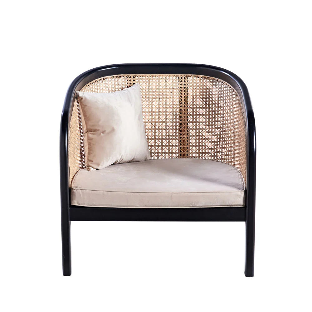 Wooden Style Rattan Woven Chair