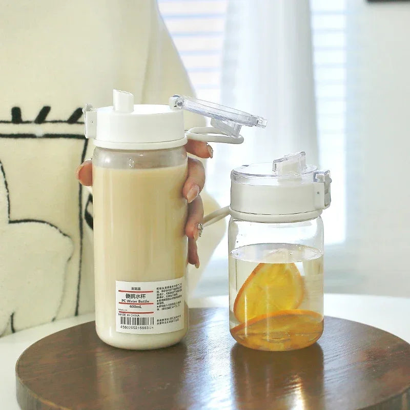 Portable Transparent Kawaii Water Bottle