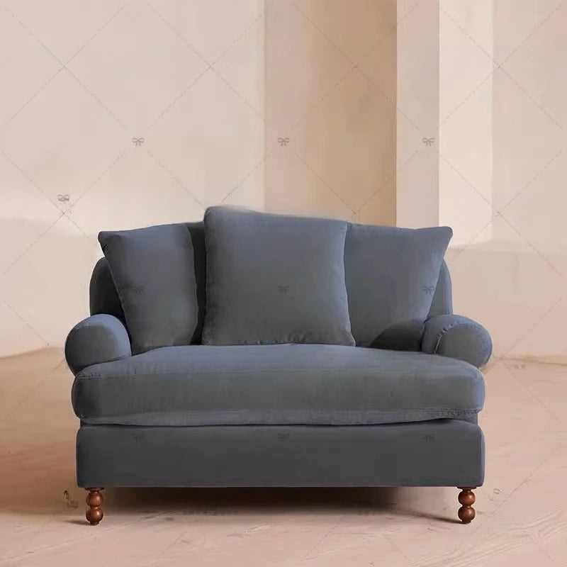 small sofa retro velvet