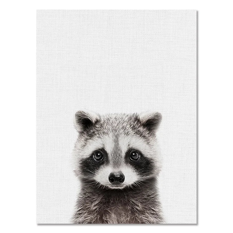 Baby Room Animal Wall Canvas Painting