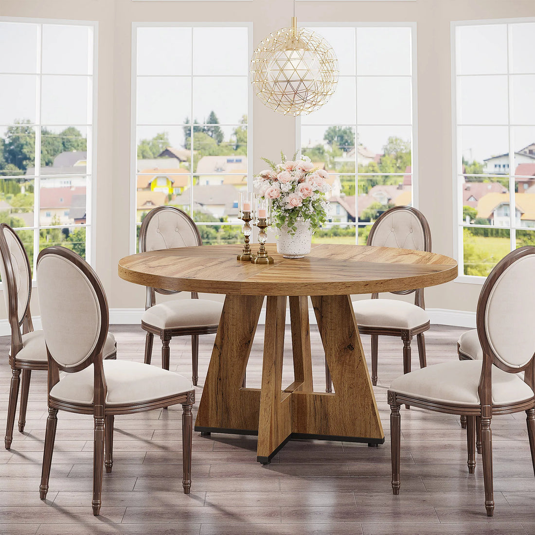 Round Dining Table for a Small  Kitchen Dinning and Dining Room