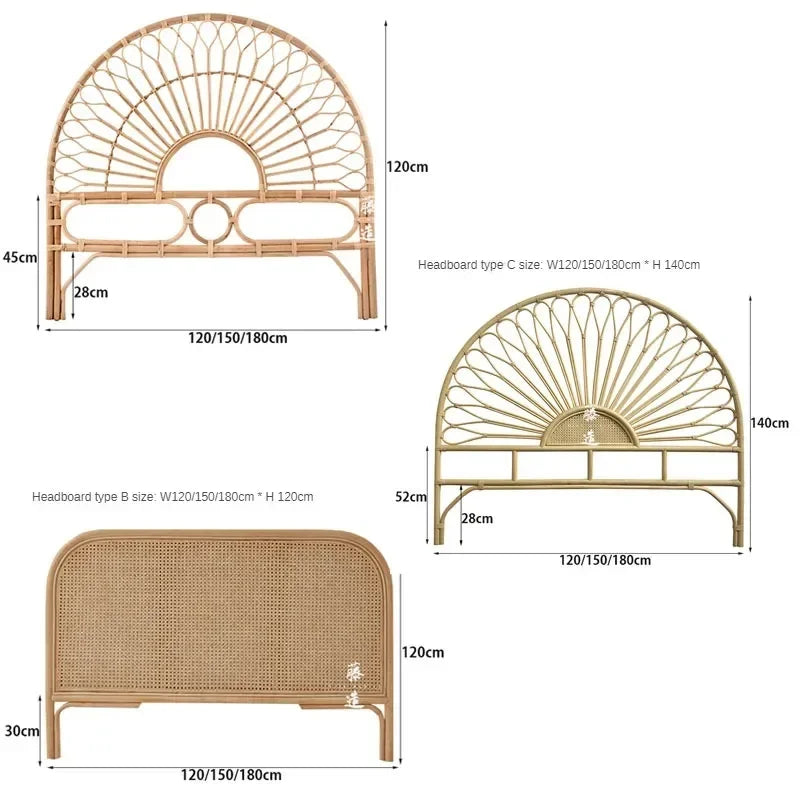 Rattan  Headboards for  Bed And Bedroom