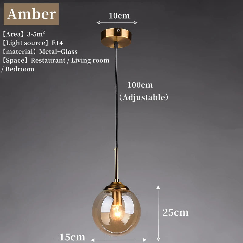 Modern Luxury Metal Hanging Pendant Lamp