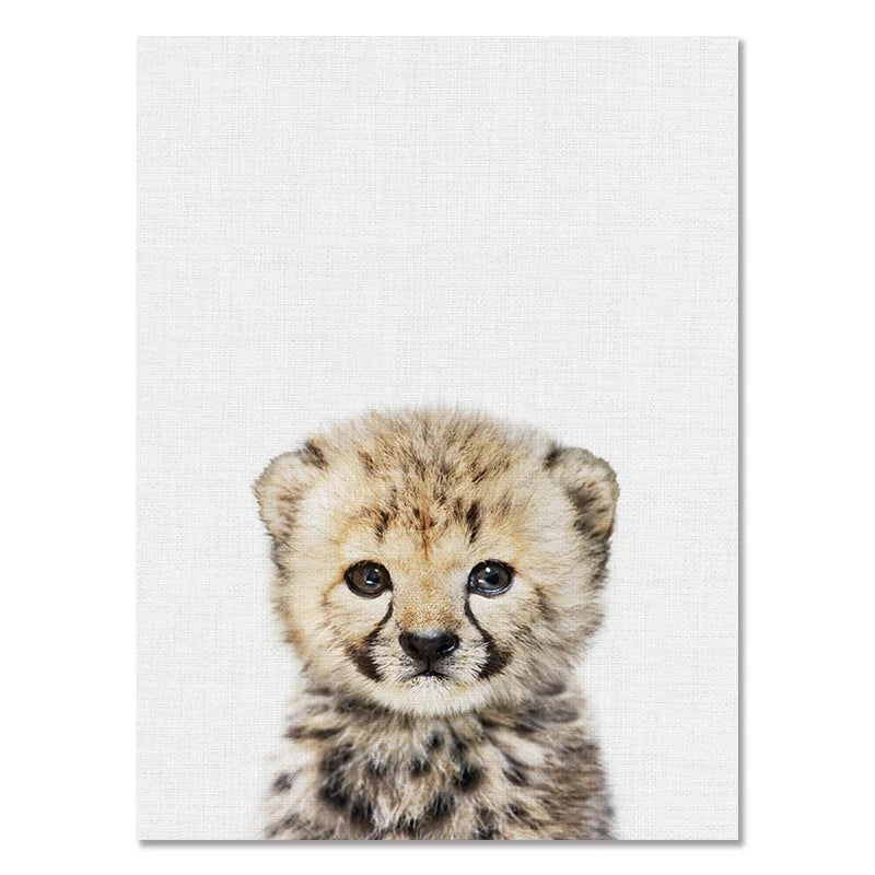 Baby Room Animal Wall Canvas Painting