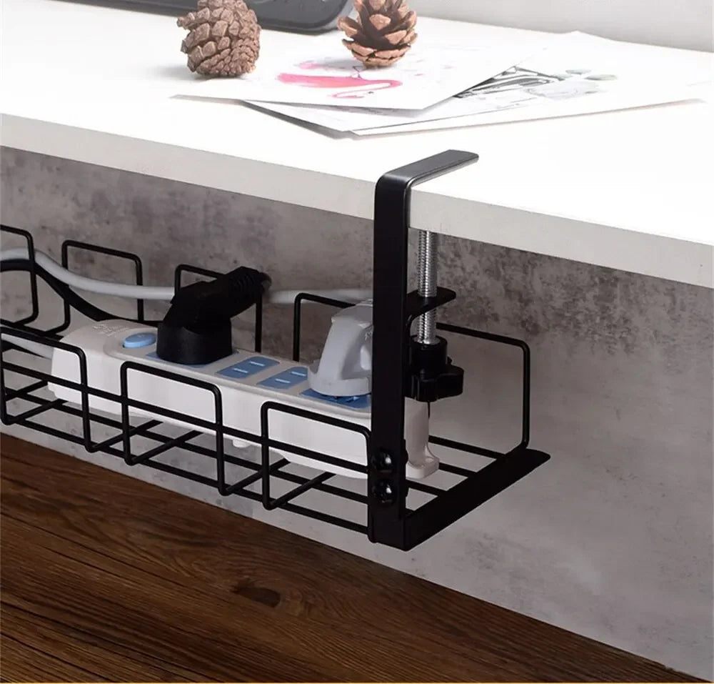 Under Table Storage Rack in Metal